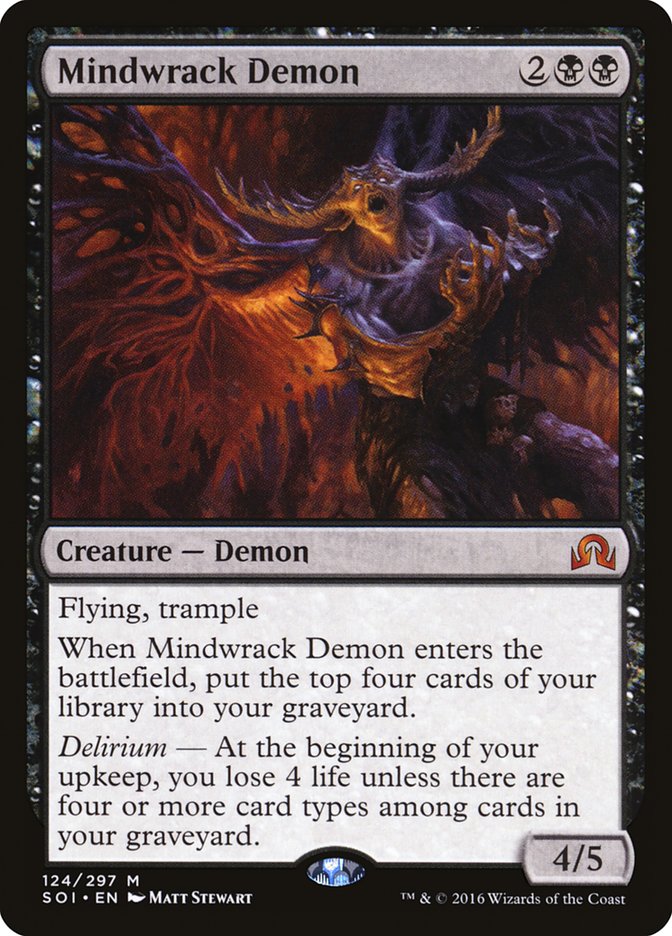 Mindwrack Demon [Shadows over Innistrad] MTG Single Magic: The Gathering    | Red Claw Gaming