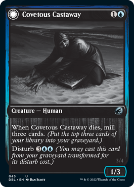 Covetous Castaway // Ghostly Castigator [Innistrad: Double Feature] MTG Single Magic: The Gathering    | Red Claw Gaming