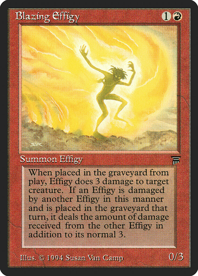 Blazing Effigy [Legends] MTG Single Magic: The Gathering    | Red Claw Gaming