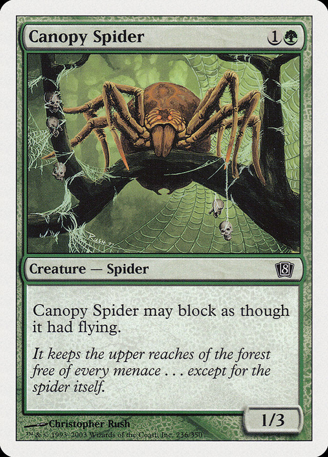 Canopy Spider [Eighth Edition] MTG Single Magic: The Gathering    | Red Claw Gaming