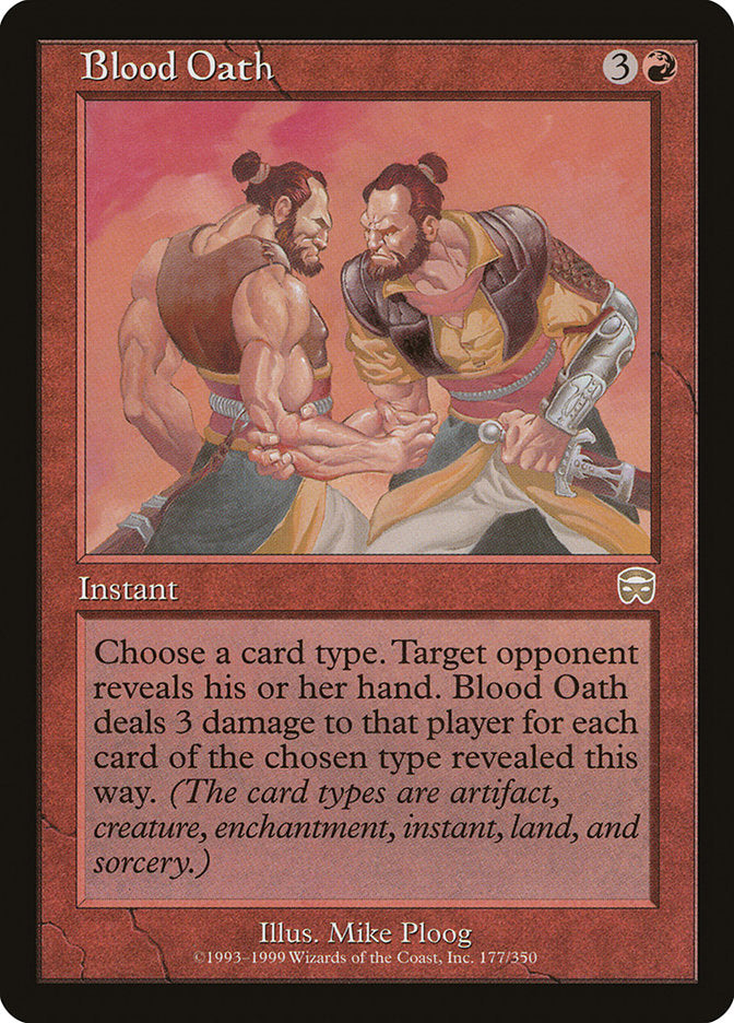 Blood Oath [Mercadian Masques] MTG Single Magic: The Gathering    | Red Claw Gaming