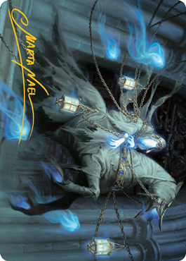 Patrician Geist Art Card (Gold-Stamped Signature) [Innistrad: Midnight Hunt Art Series] MTG Single Magic: The Gathering    | Red Claw Gaming