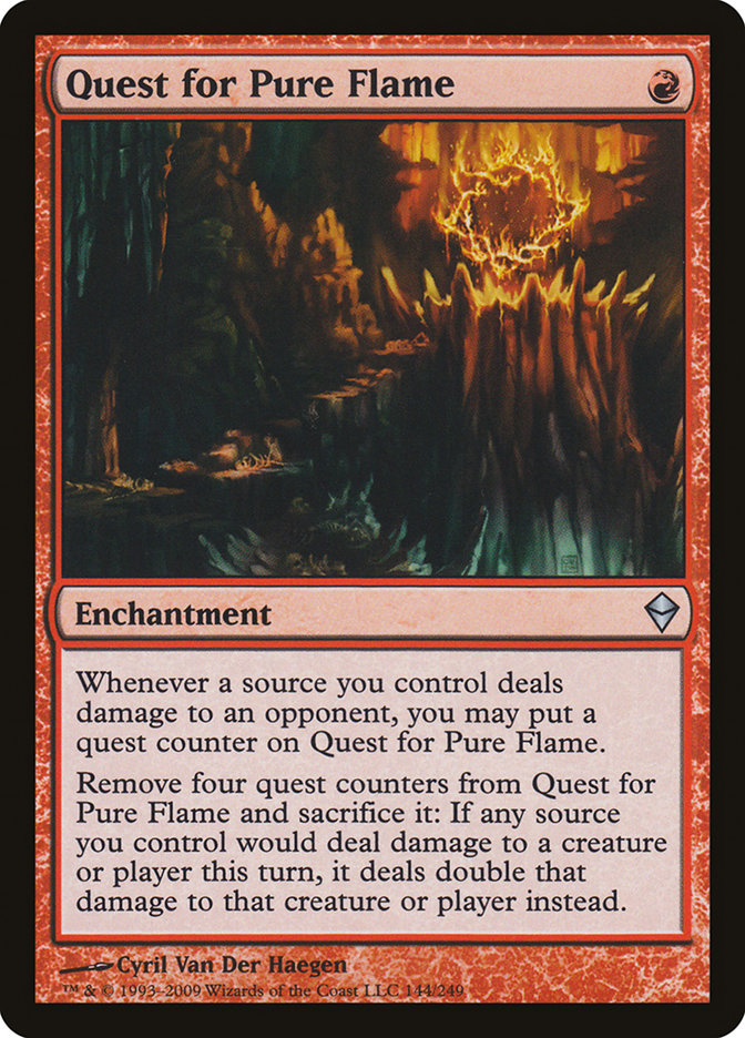 Quest for Pure Flame [Zendikar] MTG Single Magic: The Gathering    | Red Claw Gaming