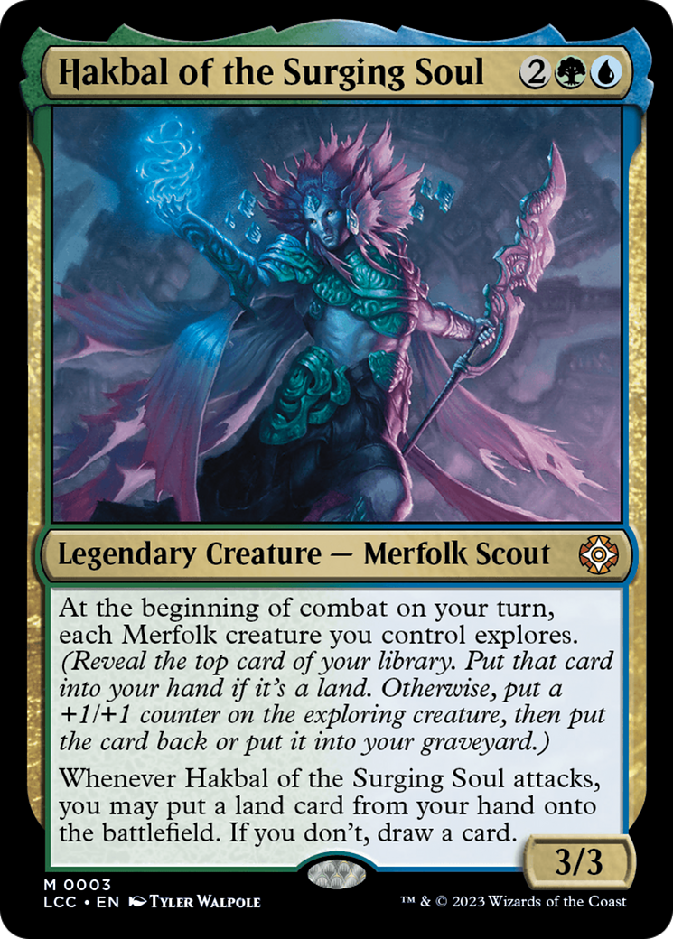 Hakbal of the Surging Soul [The Lost Caverns of Ixalan Commander] MTG Single Magic: The Gathering    | Red Claw Gaming