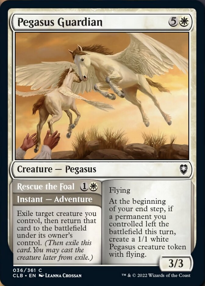 Pegasus Guardian // Rescue the Foal [Commander Legends: Battle for Baldur's Gate] MTG Single Magic: The Gathering    | Red Claw Gaming