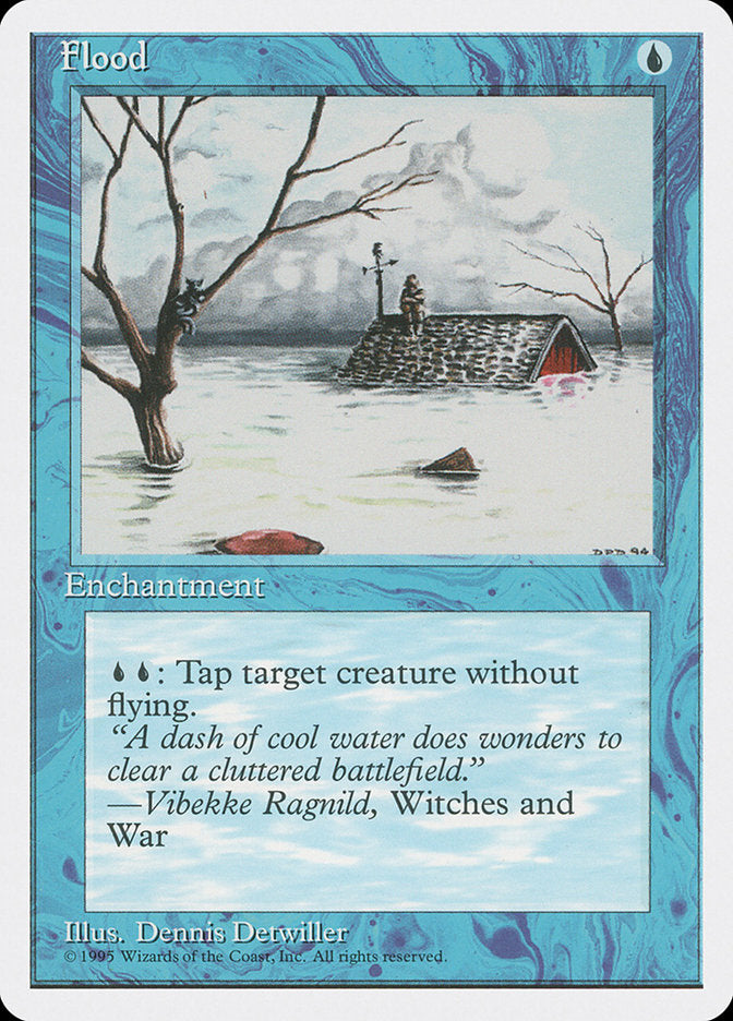 Flood [Fourth Edition] MTG Single Magic: The Gathering    | Red Claw Gaming