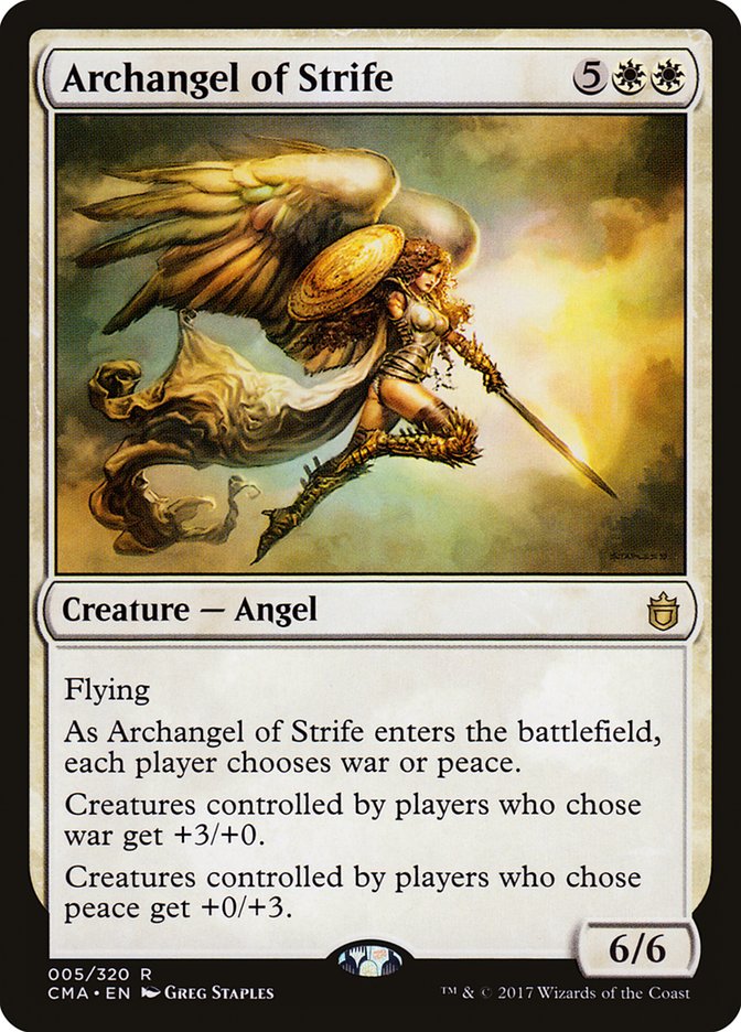 Archangel of Strife [Commander Anthology] MTG Single Magic: The Gathering    | Red Claw Gaming