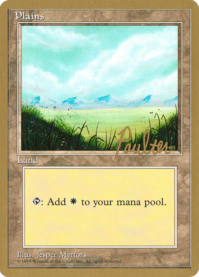 Plains (pp366) (Preston Poulter) [Pro Tour Collector Set] MTG Single Magic: The Gathering    | Red Claw Gaming