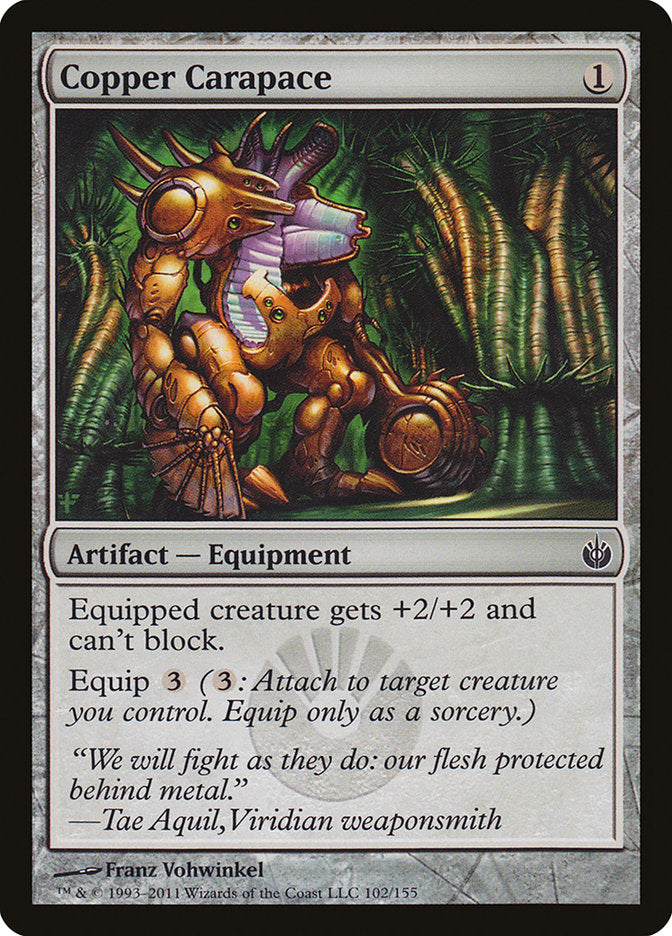 Copper Carapace [Mirrodin Besieged] MTG Single Magic: The Gathering    | Red Claw Gaming