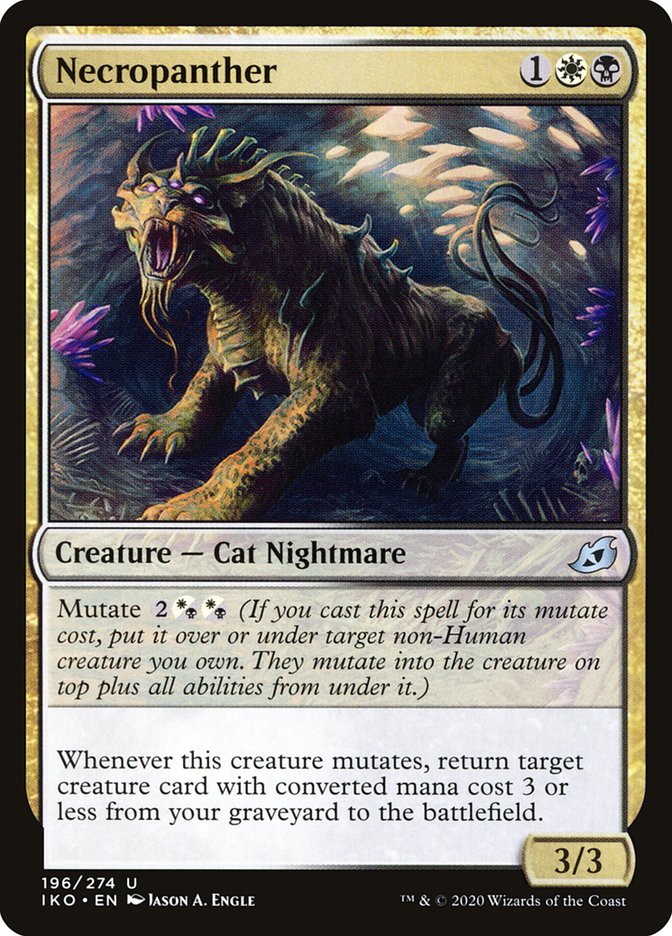 Necropanther [Ikoria: Lair of Behemoths] MTG Single Magic: The Gathering    | Red Claw Gaming