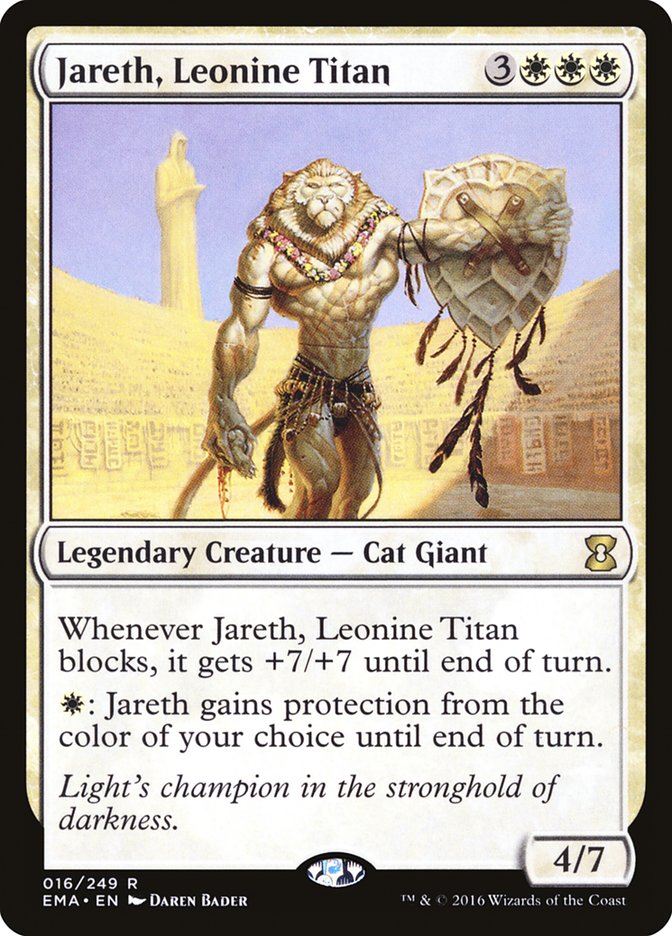 Jareth, Leonine Titan [Eternal Masters] MTG Single Magic: The Gathering    | Red Claw Gaming