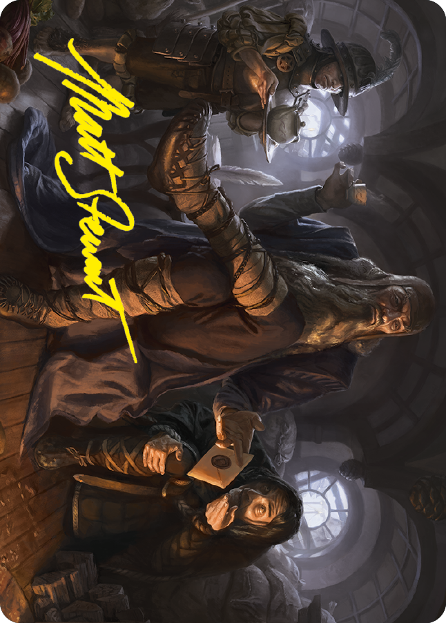 Sharkey, Tyrant of the Shire Art Card (Gold-Stamped Signature) [The Lord of the Rings: Tales of Middle-earth Art Series] MTG Single Magic: The Gathering    | Red Claw Gaming