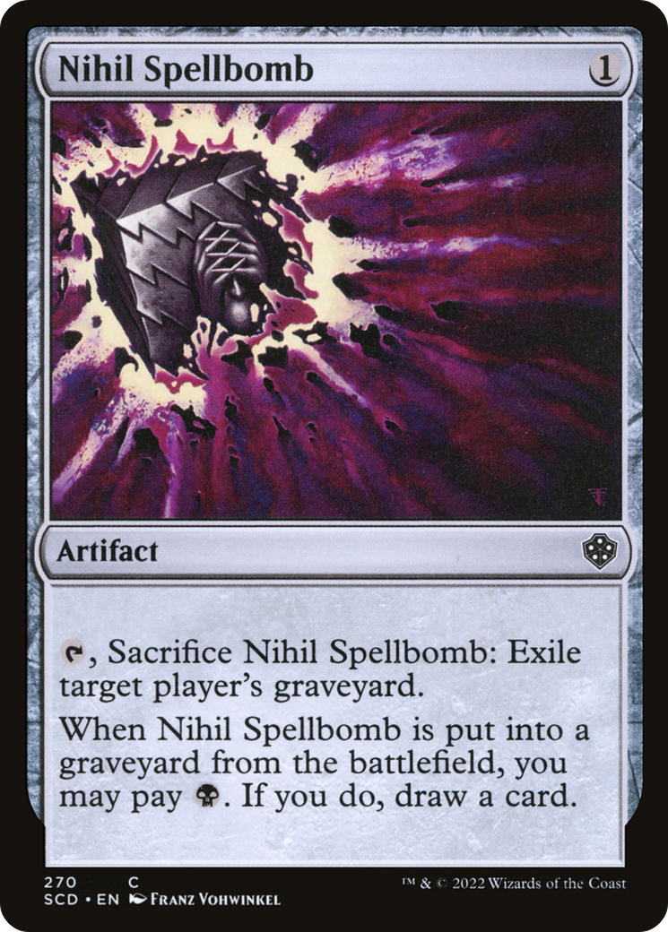 Nihil Spellbomb [Starter Commander Decks] MTG Single Magic: The Gathering    | Red Claw Gaming