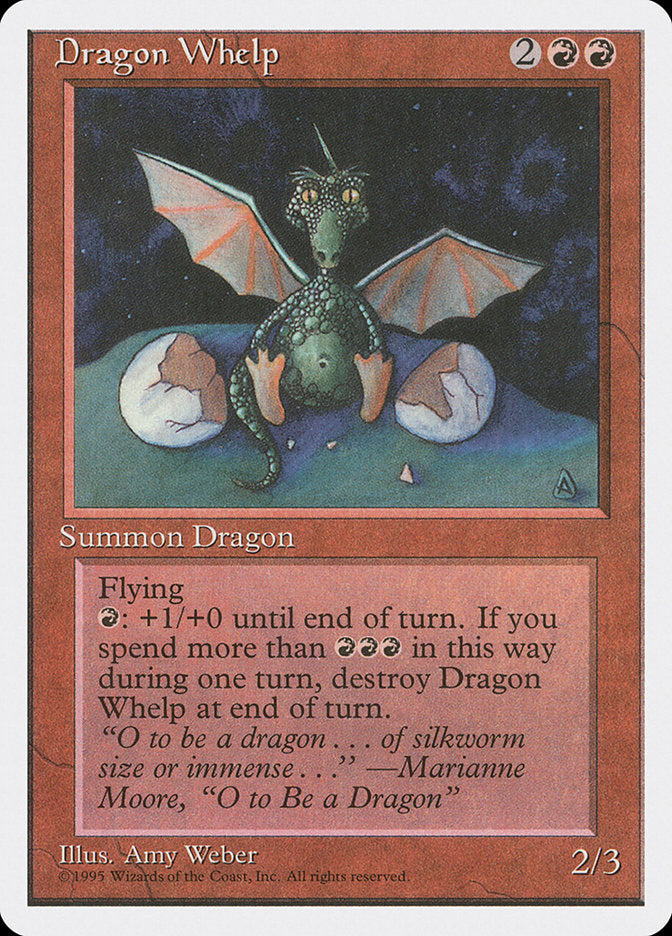 Dragon Whelp [Fourth Edition] MTG Single Magic: The Gathering    | Red Claw Gaming