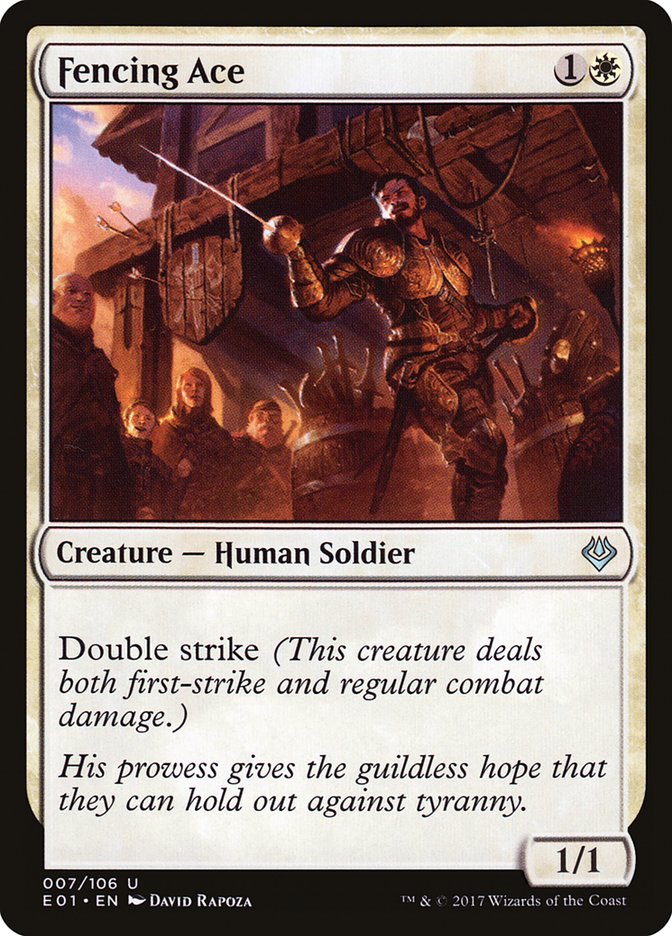 Fencing Ace [Archenemy: Nicol Bolas] MTG Single Magic: The Gathering    | Red Claw Gaming