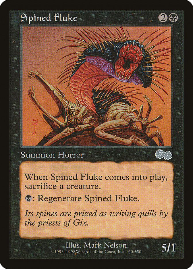 Spined Fluke [Urza's Saga] MTG Single Magic: The Gathering    | Red Claw Gaming