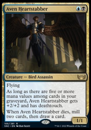 Aven Heartstabber (Promo Pack) [Streets of New Capenna Promos] MTG Single Magic: The Gathering    | Red Claw Gaming