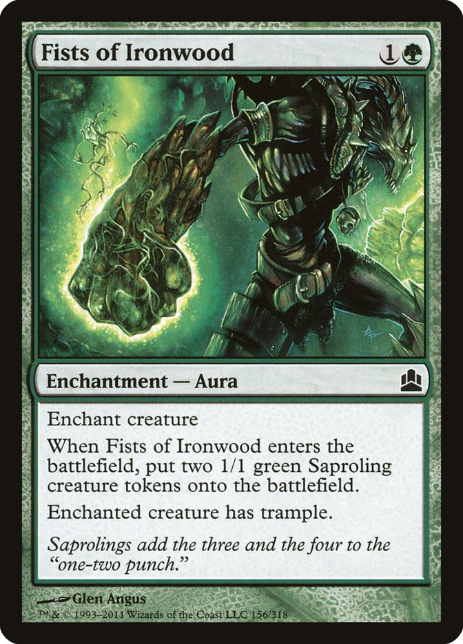 Fists of Ironwood [Commander 2011] MTG Single Magic: The Gathering    | Red Claw Gaming