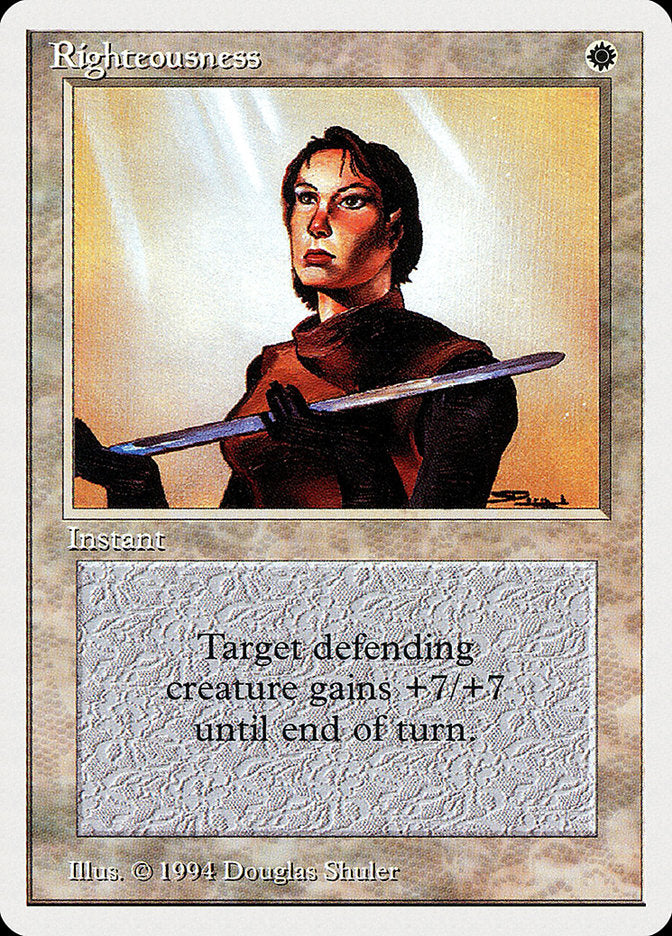 Righteousness [Summer Magic / Edgar] MTG Single Magic: The Gathering    | Red Claw Gaming