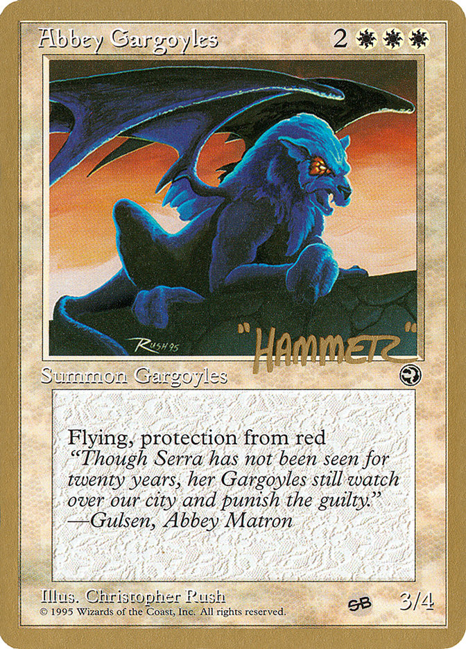 Abbey Gargoyles (Shawn "Hammer" Regnier) (SB) [Pro Tour Collector Set] MTG Single Magic: The Gathering    | Red Claw Gaming