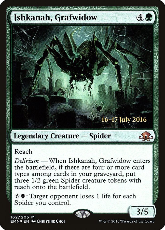 Ishkanah, Grafwidow [Eldritch Moon Prerelease Promos] MTG Single Magic: The Gathering    | Red Claw Gaming