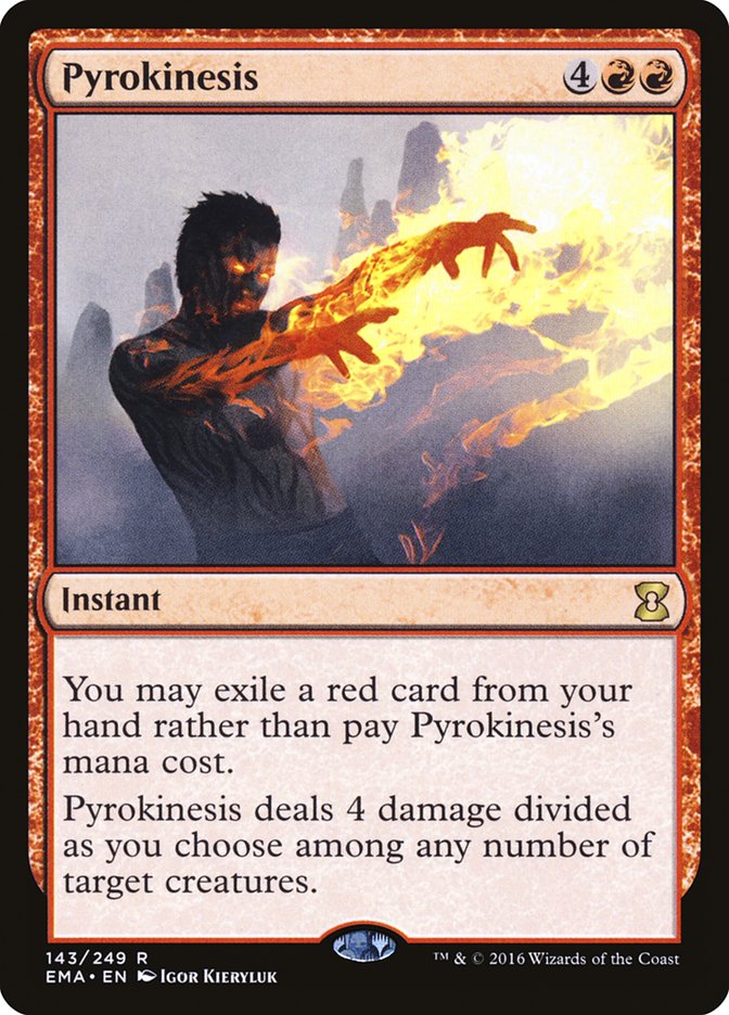 Pyrokinesis [Eternal Masters] MTG Single Magic: The Gathering    | Red Claw Gaming