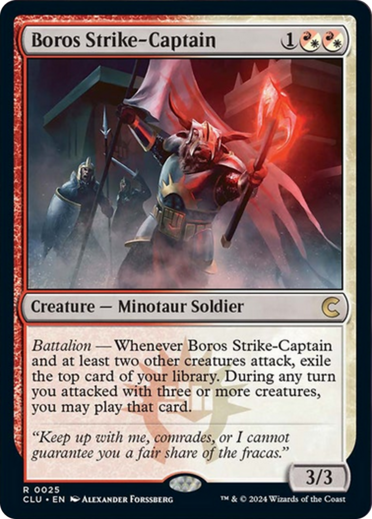 Boros Strike-Captain [Ravnica: Clue Edition] MTG Single Magic: The Gathering    | Red Claw Gaming