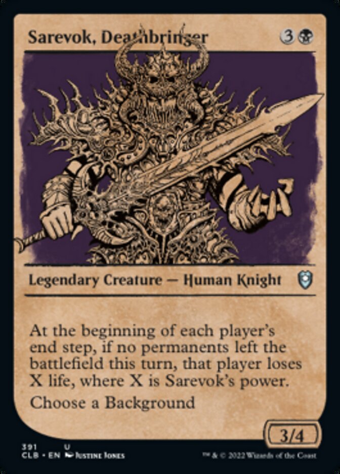 Sarevok, Deathbringer (Showcase) [Commander Legends: Battle for Baldur's Gate] MTG Single Magic: The Gathering    | Red Claw Gaming