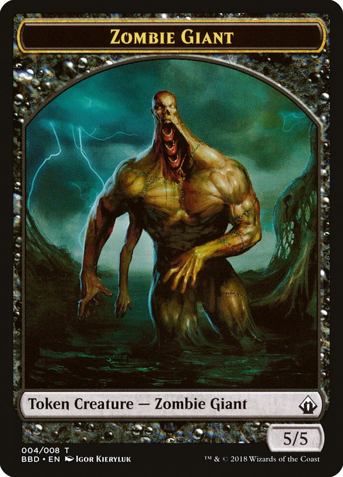Zombie Giant Token [Battlebond Tokens] MTG Single Magic: The Gathering    | Red Claw Gaming