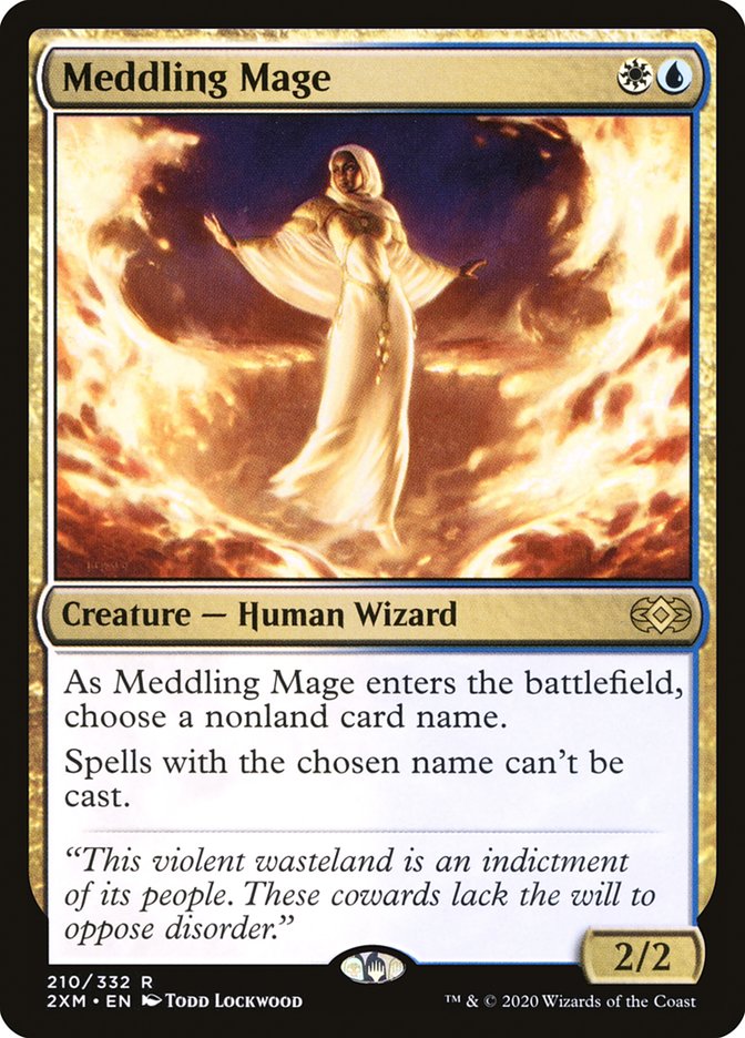 Meddling Mage [Double Masters] MTG Single Magic: The Gathering    | Red Claw Gaming