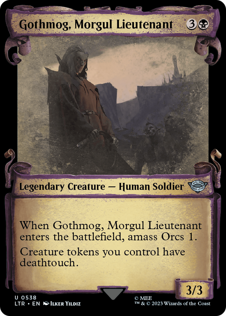 Gothmog, Morgul Lieutenant [The Lord of the Rings: Tales of Middle-Earth Showcase Scrolls] MTG Single Magic: The Gathering    | Red Claw Gaming