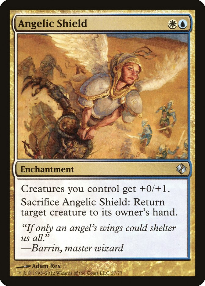 Angelic Shield [Duel Decks: Venser vs. Koth] MTG Single Magic: The Gathering    | Red Claw Gaming