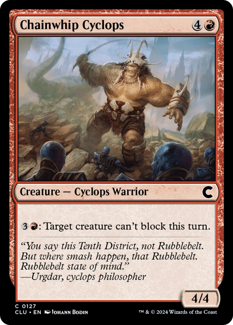 Chainwhip Cyclops [Ravnica: Clue Edition] MTG Single Magic: The Gathering    | Red Claw Gaming