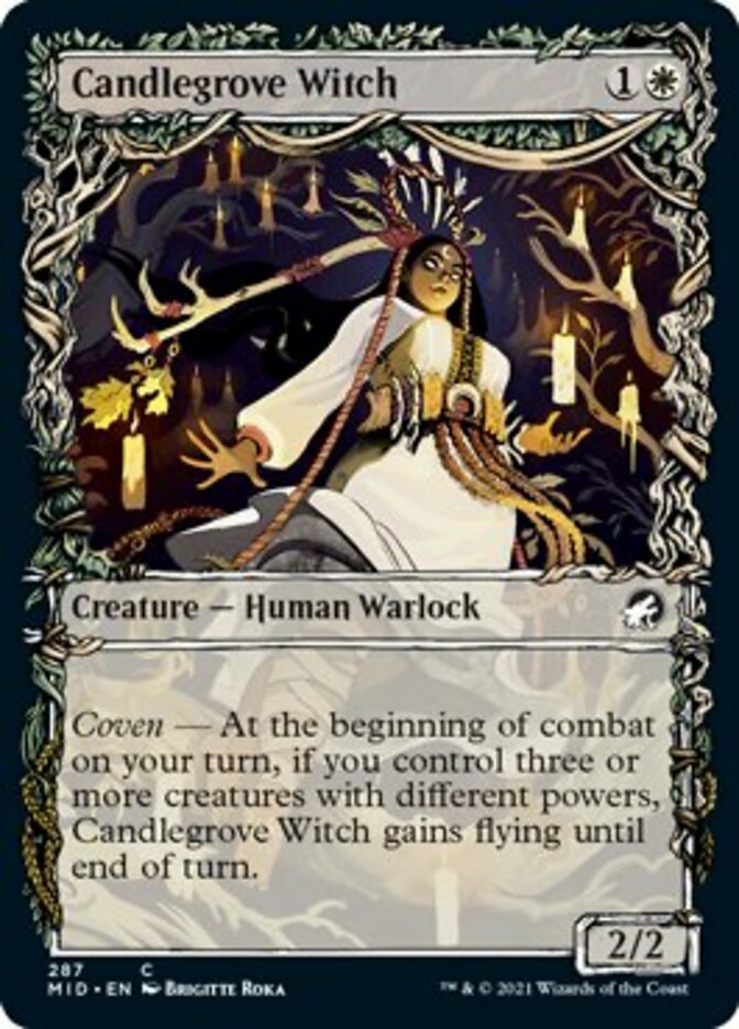 Candlegrove Witch (Showcase Equinox) [Innistrad: Midnight Hunt] MTG Single Magic: The Gathering    | Red Claw Gaming
