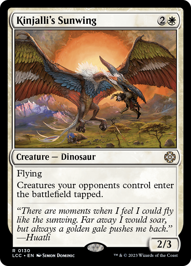 Kinjalli's Sunwing [The Lost Caverns of Ixalan Commander] MTG Single Magic: The Gathering    | Red Claw Gaming
