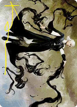 Shadewing Laureate Art Card (Gold-Stamped Signature) [Strixhaven: School of Mages Art Series] MTG Single Magic: The Gathering    | Red Claw Gaming