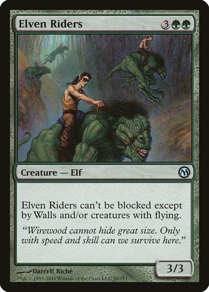 Elven Riders [Duels of the Planeswalkers] MTG Single Magic: The Gathering    | Red Claw Gaming