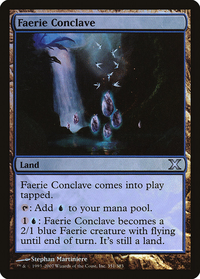 Faerie Conclave (Premium Foil) [Tenth Edition] MTG Single Magic: The Gathering    | Red Claw Gaming