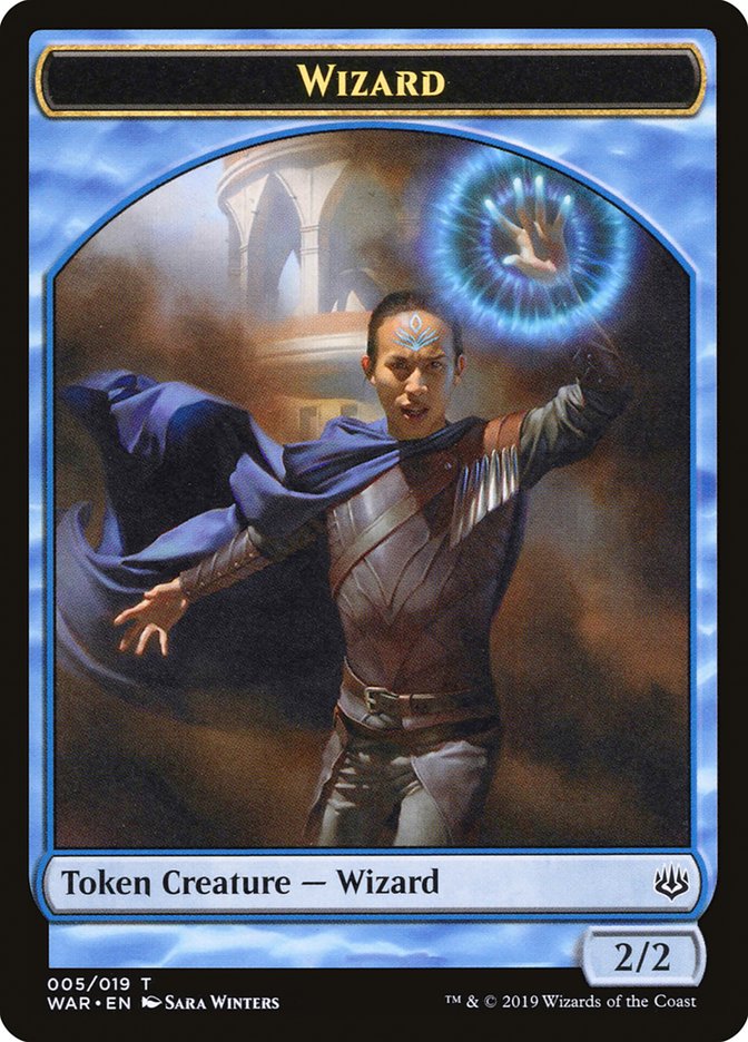 Wizard Token [War of the Spark Tokens] MTG Single Magic: The Gathering    | Red Claw Gaming
