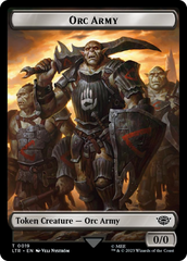 Orc Army (0019) // Food (0023) Double-Sided Token (Surge Foil) [The Lord of the Rings: Tales of Middle-Earth Tokens] MTG Single Magic: The Gathering    | Red Claw Gaming