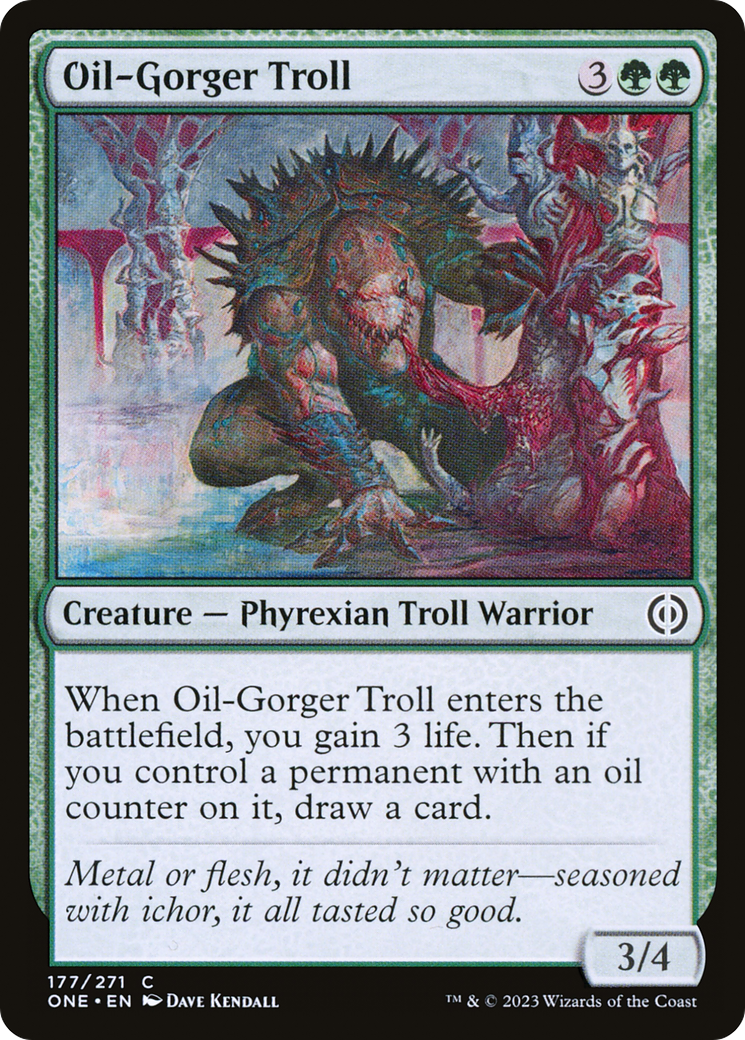 Oil-Gorger Troll [Phyrexia: All Will Be One] MTG Single Magic: The Gathering    | Red Claw Gaming
