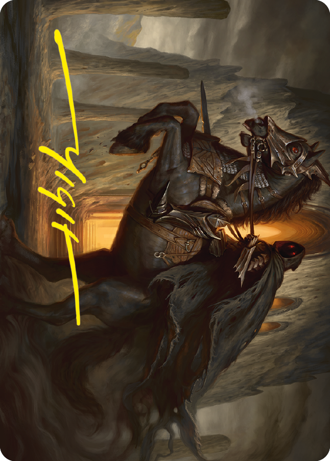 Nazgul Art Card (Gold-Stamped Signature) [The Lord of the Rings: Tales of Middle-earth Art Series] MTG Single Magic: The Gathering    | Red Claw Gaming