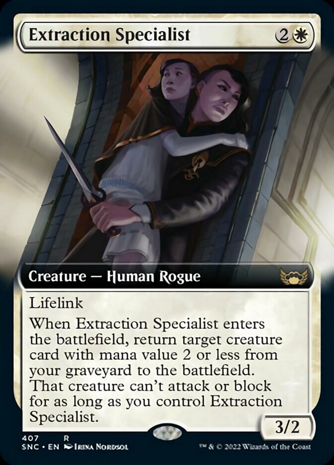 Extraction Specialist (Extended Art) [Streets of New Capenna] MTG Single Magic: The Gathering    | Red Claw Gaming