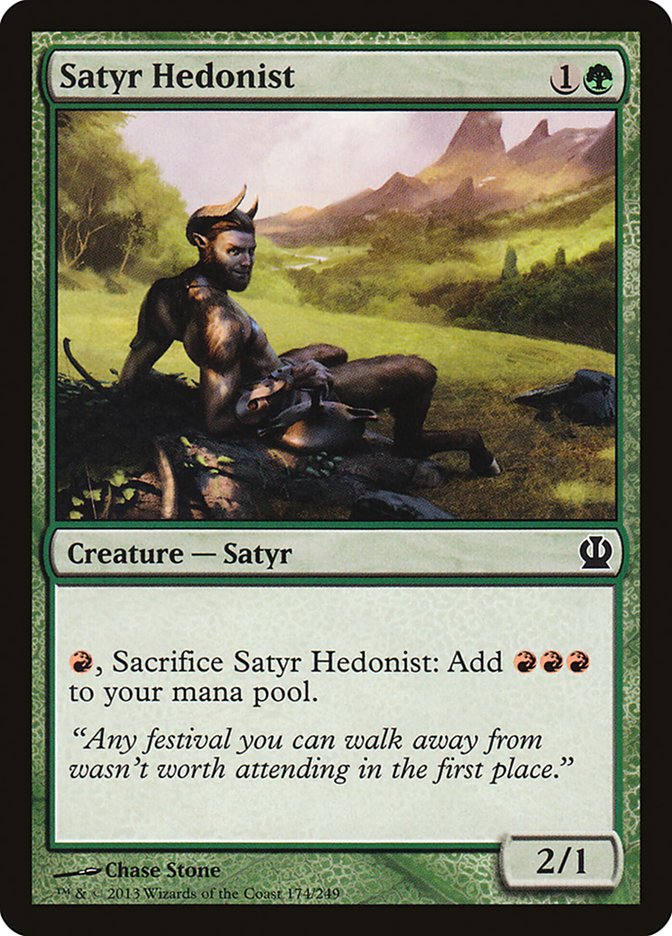 Satyr Hedonist [Theros] MTG Single Magic: The Gathering    | Red Claw Gaming