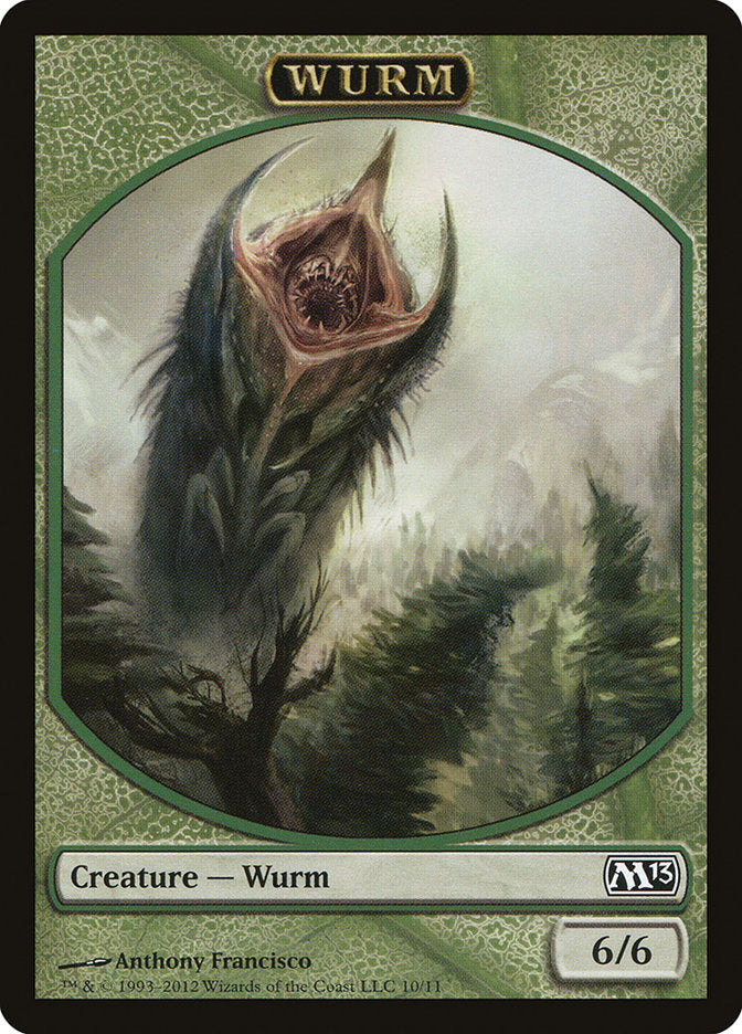 Wurm Token [Magic 2013 Tokens] MTG Single Magic: The Gathering    | Red Claw Gaming