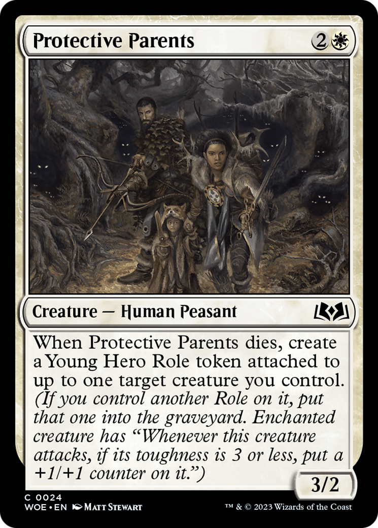 Protective Parents [Wilds of Eldraine] MTG Single Magic: The Gathering    | Red Claw Gaming