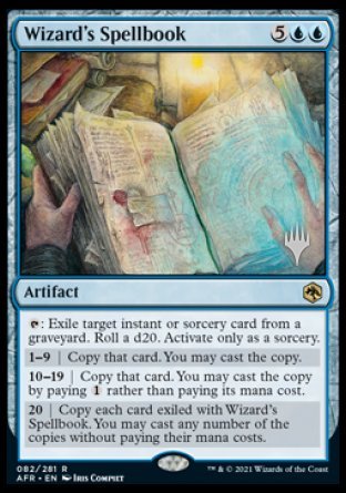 Wizard's Spellbook (Promo Pack) [Dungeons & Dragons: Adventures in the Forgotten Realms Promos] MTG Single Magic: The Gathering    | Red Claw Gaming