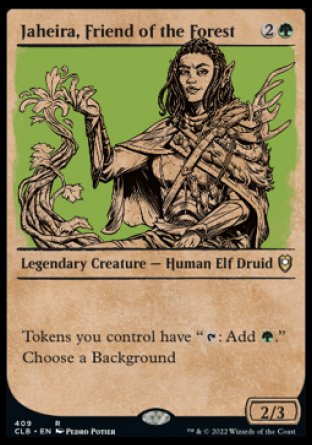 Jaheira, Friend of the Forest (Showcase) [Commander Legends: Battle for Baldur's Gate] MTG Single Magic: The Gathering    | Red Claw Gaming