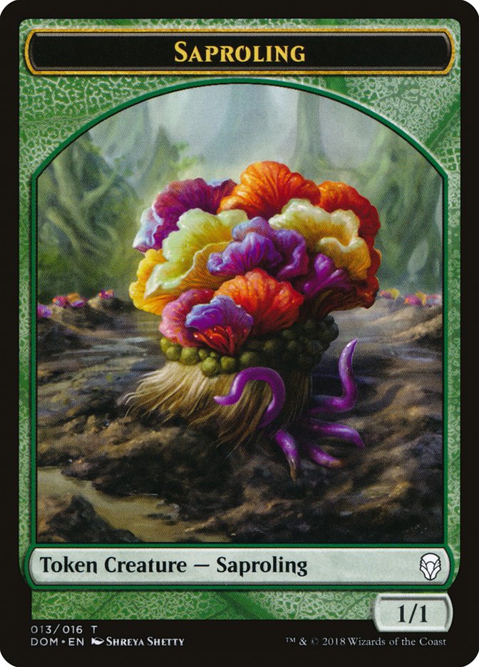 Saproling Token (013/016) [Dominaria Tokens] MTG Single Magic: The Gathering    | Red Claw Gaming