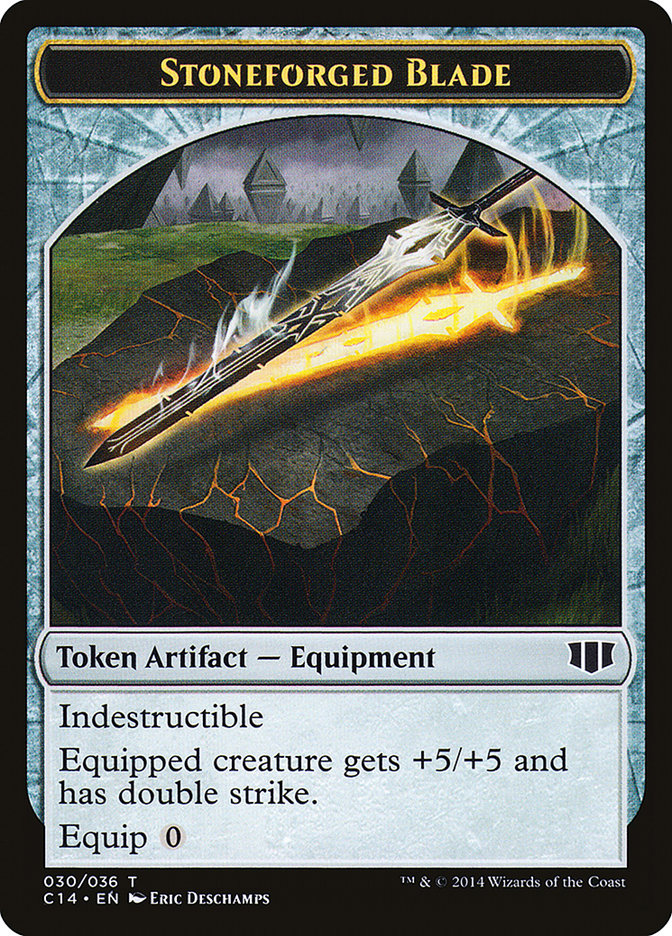 Stoneforged Blade // Germ Double-Sided Token [Commander 2014 Tokens] MTG Single Magic: The Gathering    | Red Claw Gaming